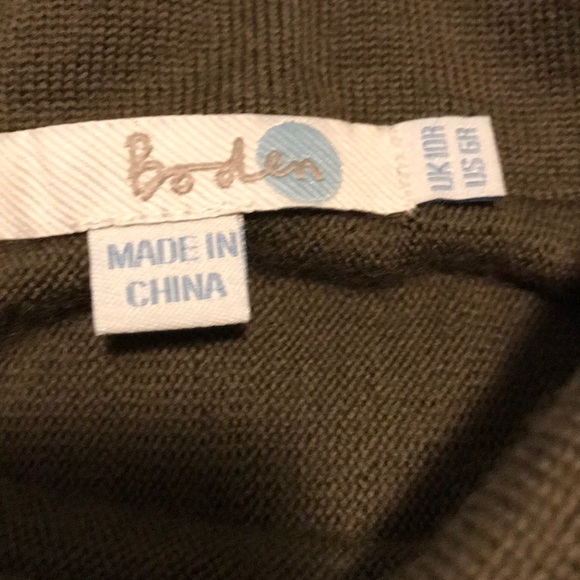 Boden Alexa Wool Roll Neck Sweater Dress 6R - Picture 2 of 4